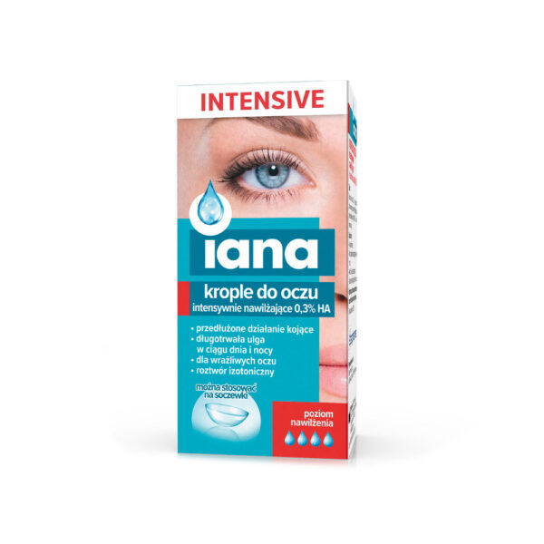 Krople do oczu IANA intensywnie nawilżające 0,3%HA