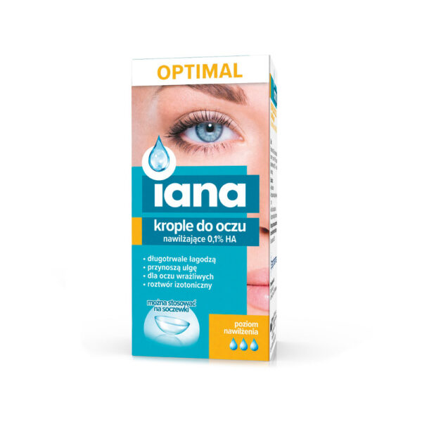 Krople do oczu IANA nawilżające 0,1%HA-