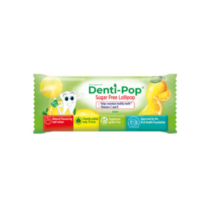Denti-Pop Sugar Free Lollipop Lemon with vitamin C and D