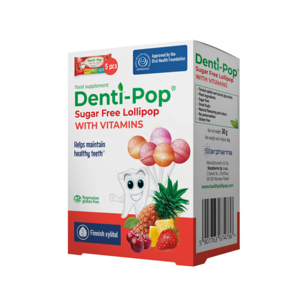 Denti-Pop Sugar Free Lollipop with vitamins