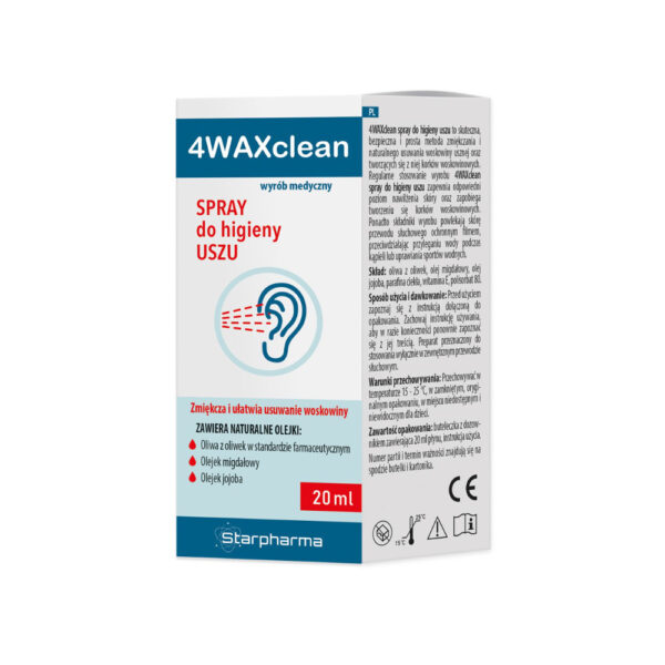 4WAXclean spray do higieny uszu