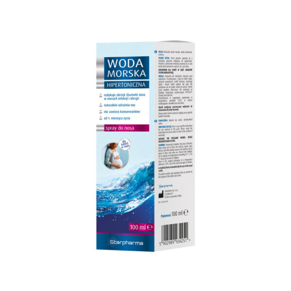 Hipertoniczna woda morska Spray do nosa