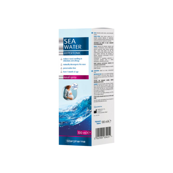 Hipertonic sea water nasal spray 100 ml