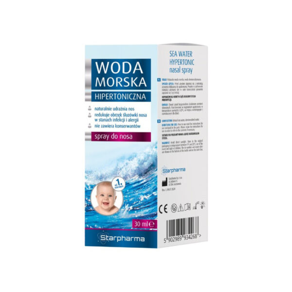 Hipertoniczna woda morska Spray do nosa